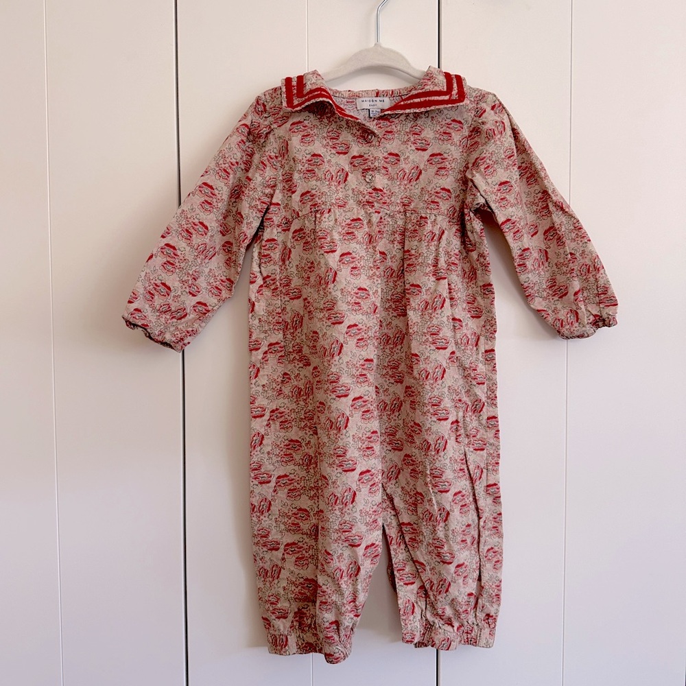 Maison Me Floral Jumpsuit Romper 18-24M